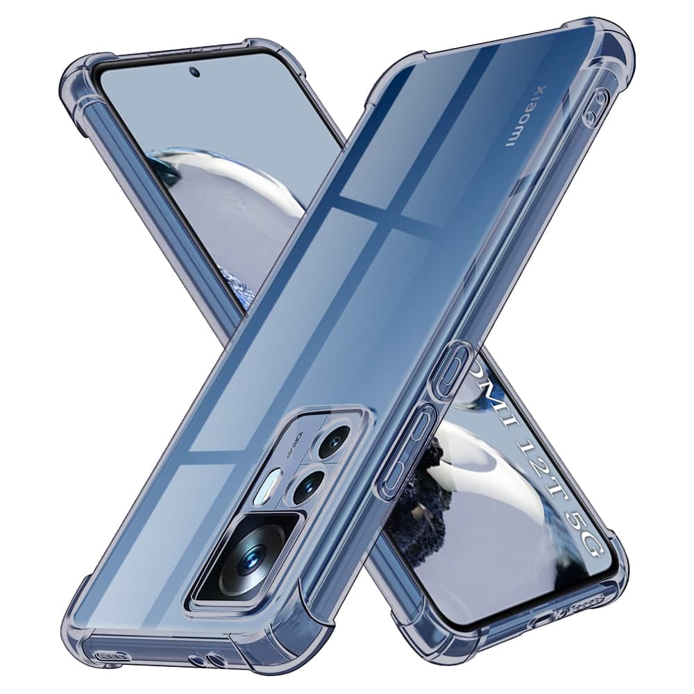 Techsuit Shockproof Clear Silicone - θήκη για Xiaomi 12T - Μαύρο