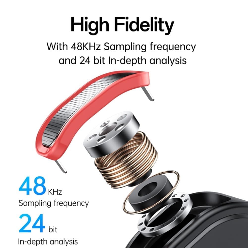 Yesido - Lavalier Microphone 2in1 (kr19) - Magnetic Button, Cd-Quality Audio, 360° Omnidirectional, 600mah, 2.4ghz - Black 5