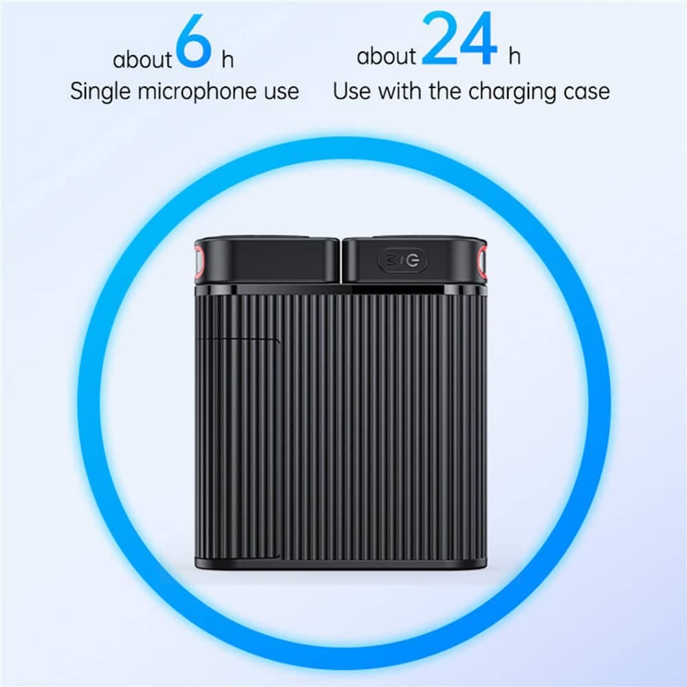 Yesido - Lavalier Microphone 2in1 (kr19) - Magnetic Button, Cd-Quality Audio, 360° Omnidirectional, 600mah, 2.4ghz - Black 6