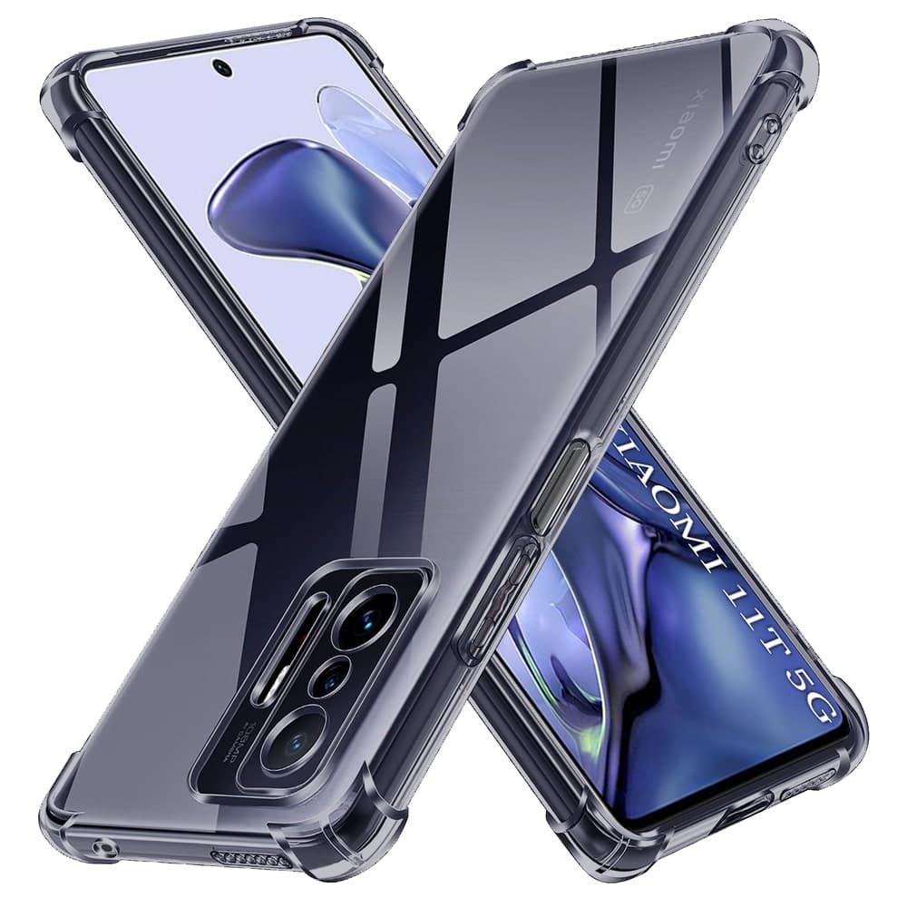 Techsuit Shockproof Clear Silicone - θήκη για Xiaomi 11T - Μαύρο