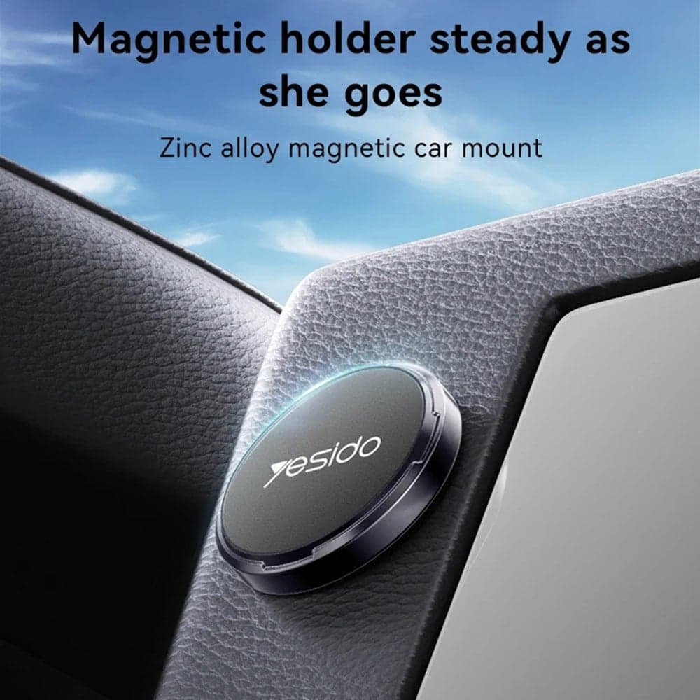 Yesido - Mini Car Holder (c211) - Magnetic, For Dashboard/display, With Strong Adhesive, Universal - Black 6