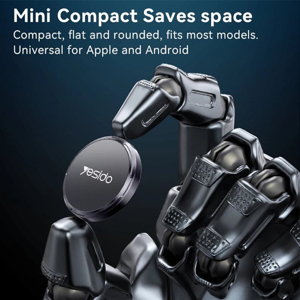 Yesido - Mini Car Holder (c211) - Magnetic, For Dashboard/display, With Strong Adhesive, Universal - Black 4