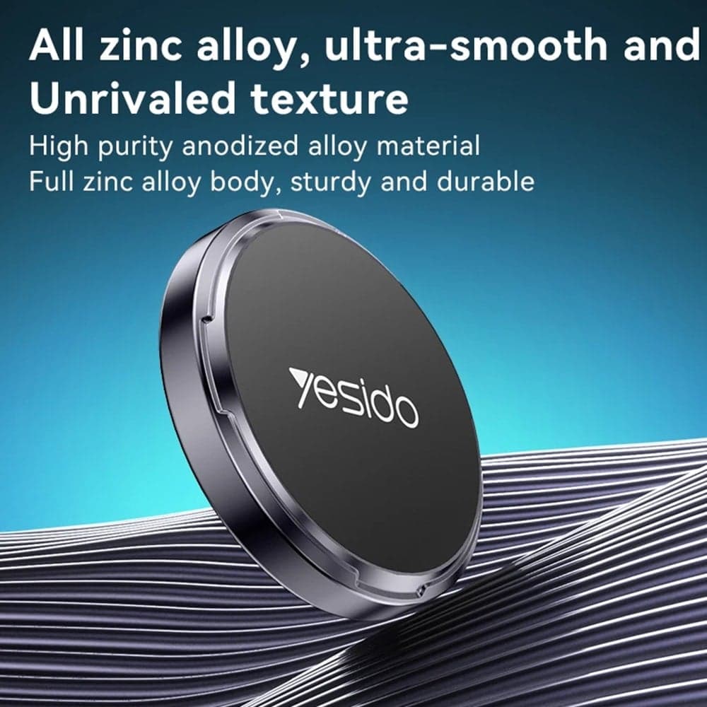 Yesido - Mini Car Holder (c211) - Magnetic, For Dashboard/display, With Strong Adhesive, Universal - Black 8