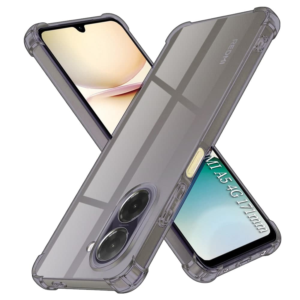 Techsuit Shockproof Clear Silicone - θήκη για Xiaomi Redmi A5 4G - Μαύρο