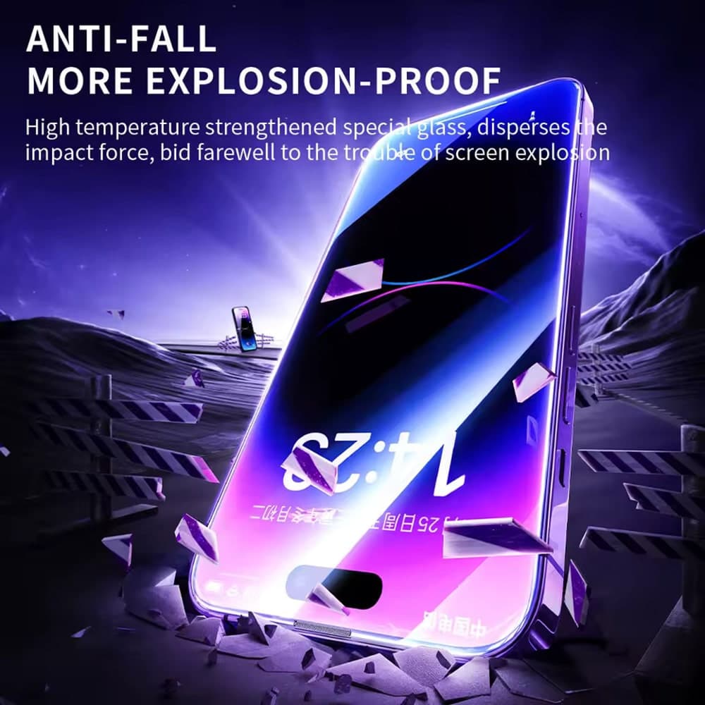 Blueo - Αντιστατικό γυαλί HD - iPhone XS Max / iPhone 11 Pro Max - Μαύρο 5