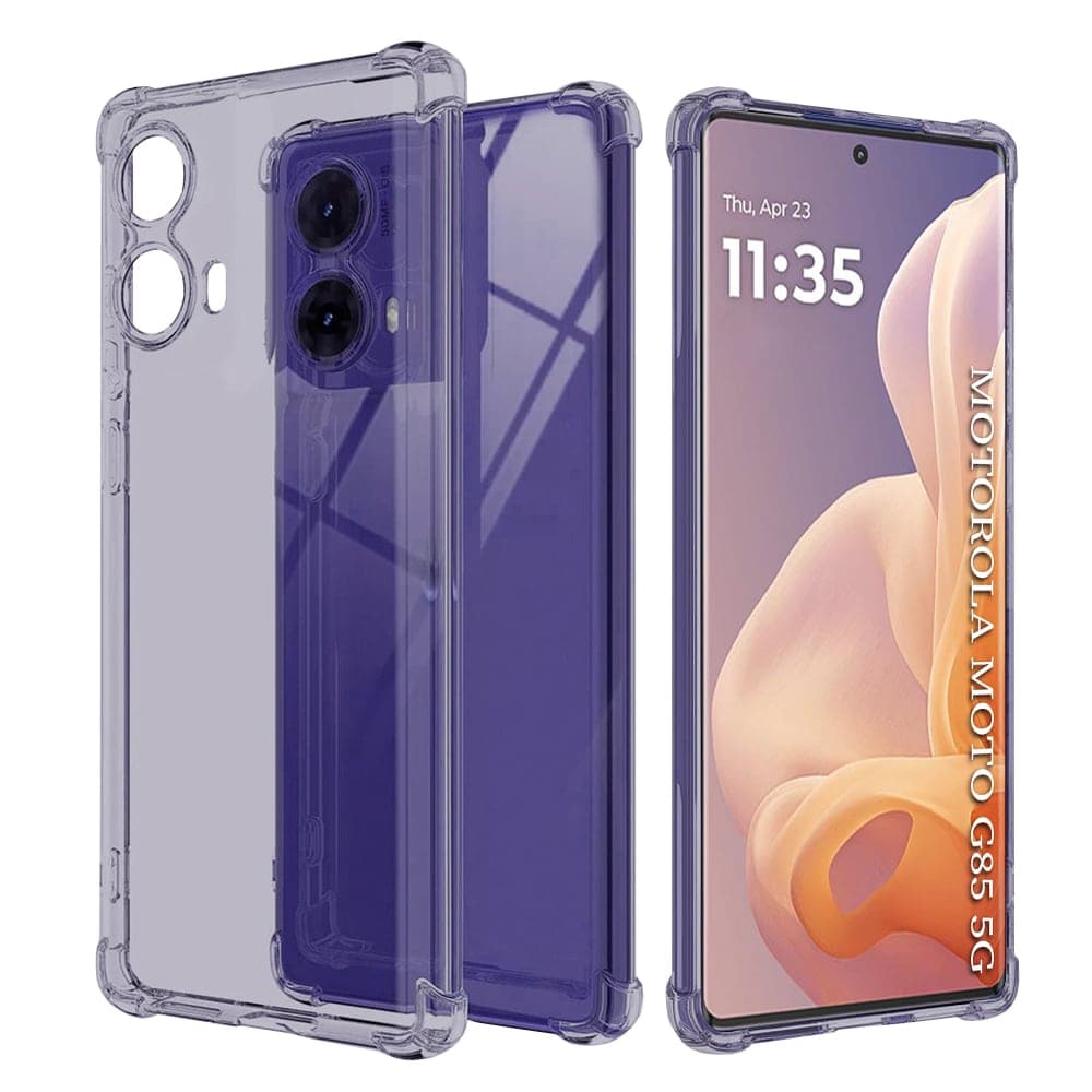 Techsuit Shockproof Clear Silicone - θήκη για Motorola Moto G85 - Μαύρο
