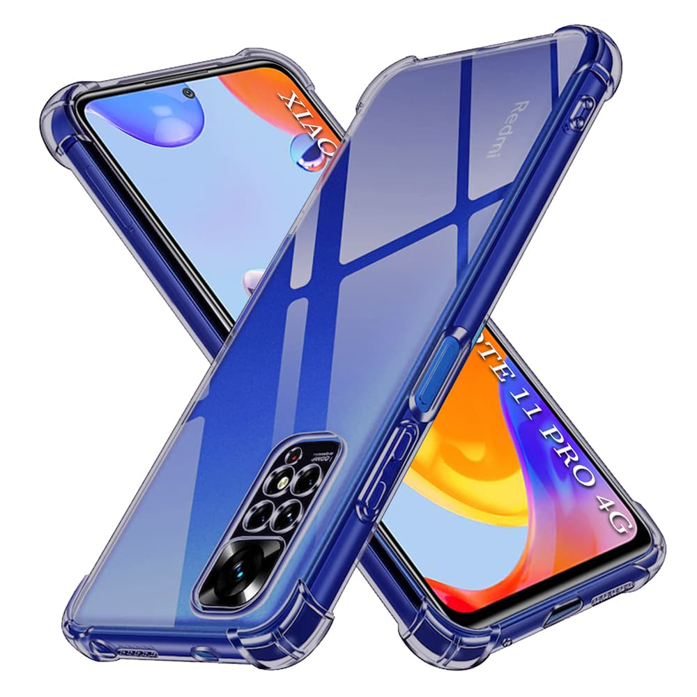 Techsuit Shockproof Clear Silicone - θήκη για Xiaomi Redmi Note 11 Pro 4G / - Μαύρο