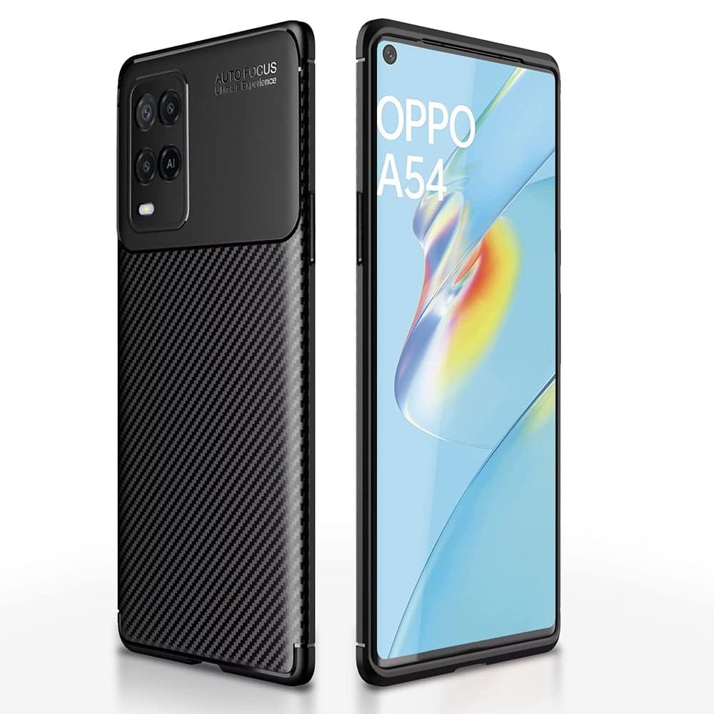 Techsuit CarbonFiber - θήκη για Oppo A54 - Μαύρο