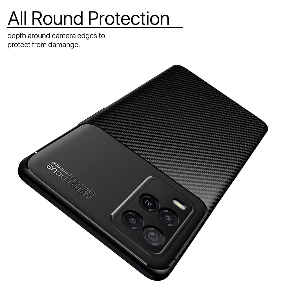 Techsuit CarbonFiber - θήκη για Oppo A54 - Μαύρο 2
