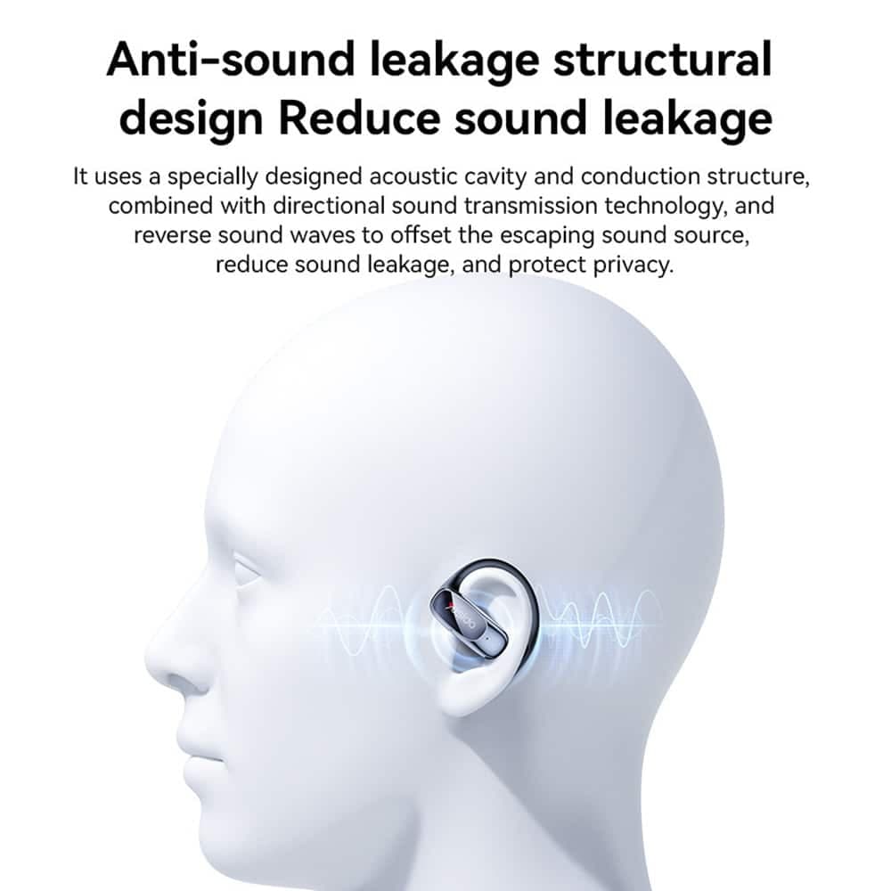 Yesido - Wireless Earbuds (ysp24) - With Bluetooth V5.4, Open-Ear Design, 400mah, Type-C - Black 2