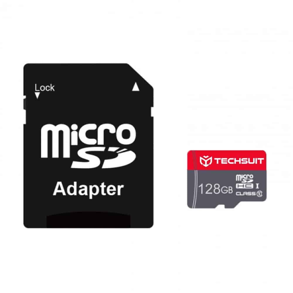 Techsuit - Memory Card Thcm26 (thcm269128) - With Adapter, MicroSDhc, Class 10, 128gb - Red