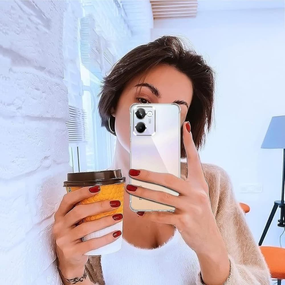 Techsuit Shockproof Clear Silicone - θήκη για Realme P3 - Διάφανο 4