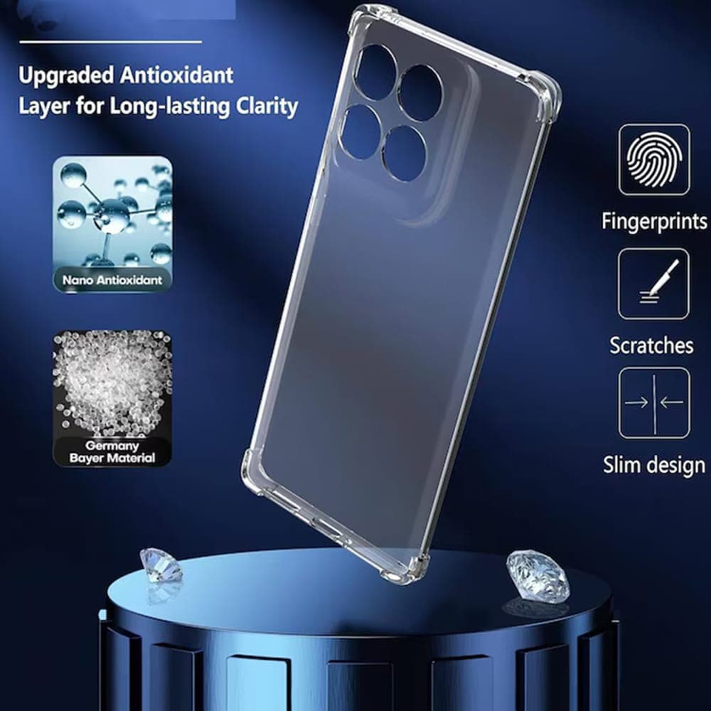 Techsuit Shockproof Clear Silicone - θήκη για Realme P3 - Διάφανο 3