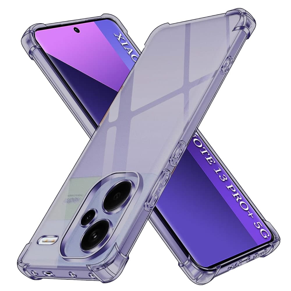 Techsuit Shockproof Clear Silicone - θήκη για Xiaomi Redmi Note 13 Pro+ 5G - Μαύρο