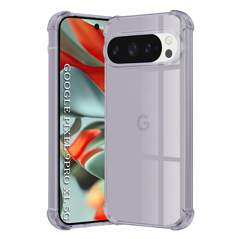 Techsuit Shockproof Clear Silicone - θήκη για Google Pixel 9 Pro XL - Μαύρο