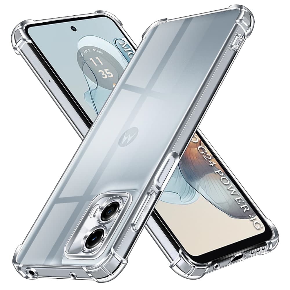 Techsuit Ανθεκτική Διαφανής Σιλικόνη - θήκη για Motorola Moto G24 Power - Διάφανο