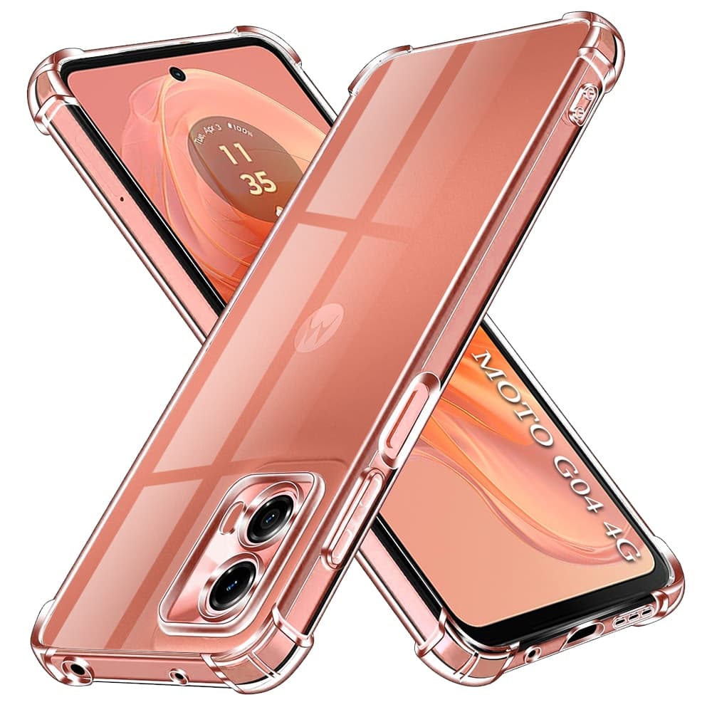 Techsuit Shockproof Clear Silicone - θήκη για Motorola Moto G04 - Διάφανο