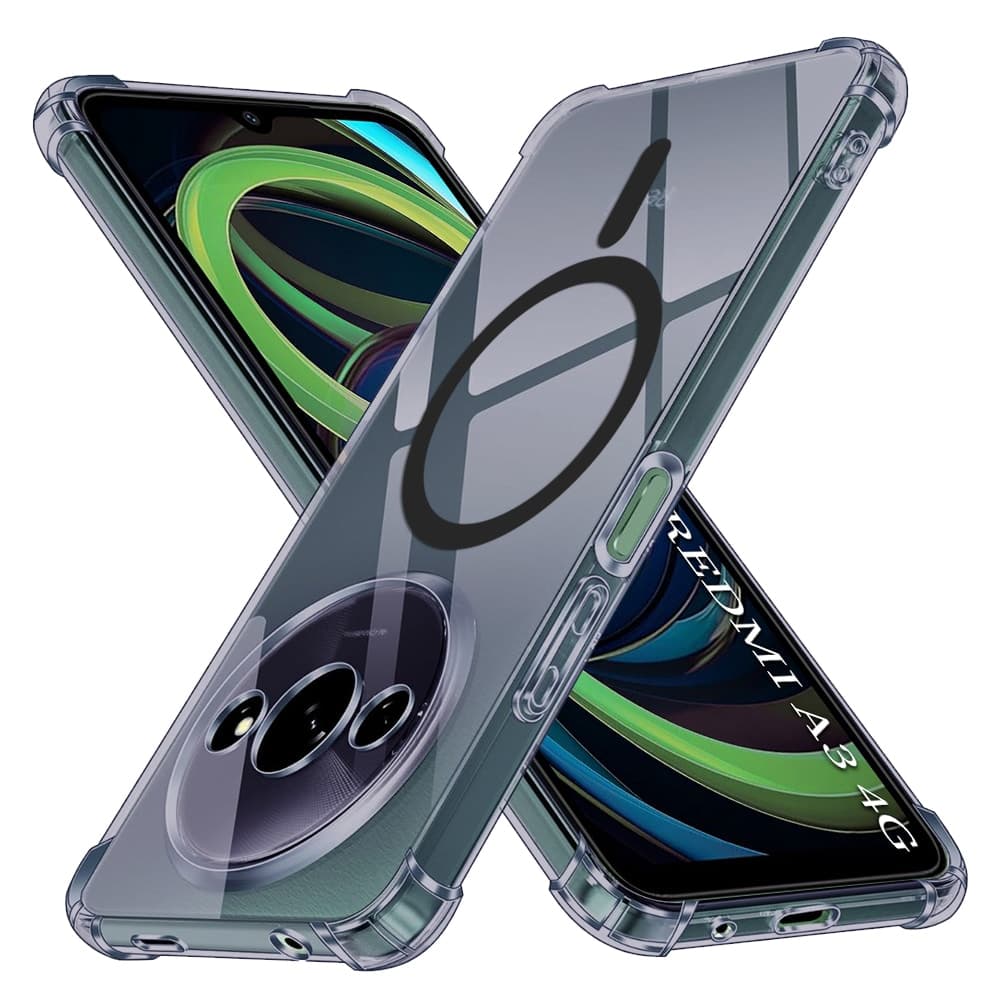 Techsuit Shockproof Clear Silicone MagSafe - θήκη για Xiaomi Redmi A3 / - Μαύρο