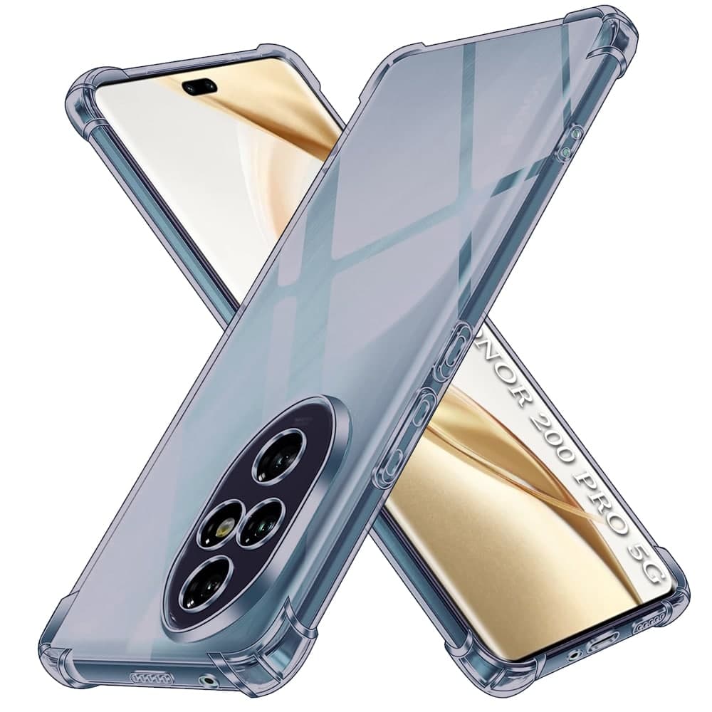 Techsuit Shockproof Clear Silicone - θήκη για Honor 200 Pro - Διάφανο