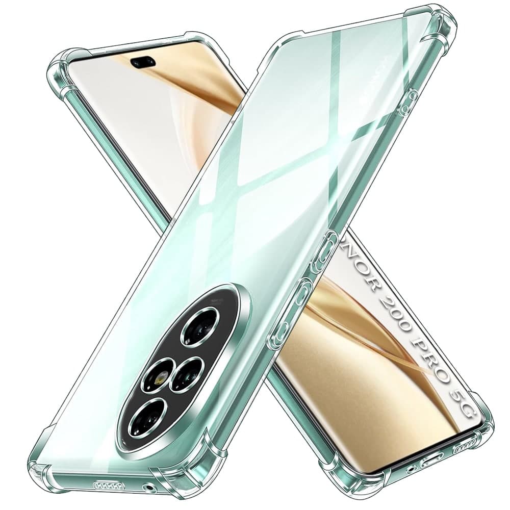 Techsuit Shockproof Clear Silicone - θήκη για Honor 200 Pro - Διάφανο