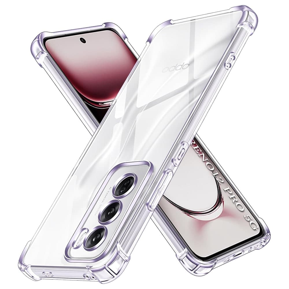 Techsuit Shockproof Clear Silicone - θήκη για Oppo Reno12 Pro - Διάφανο