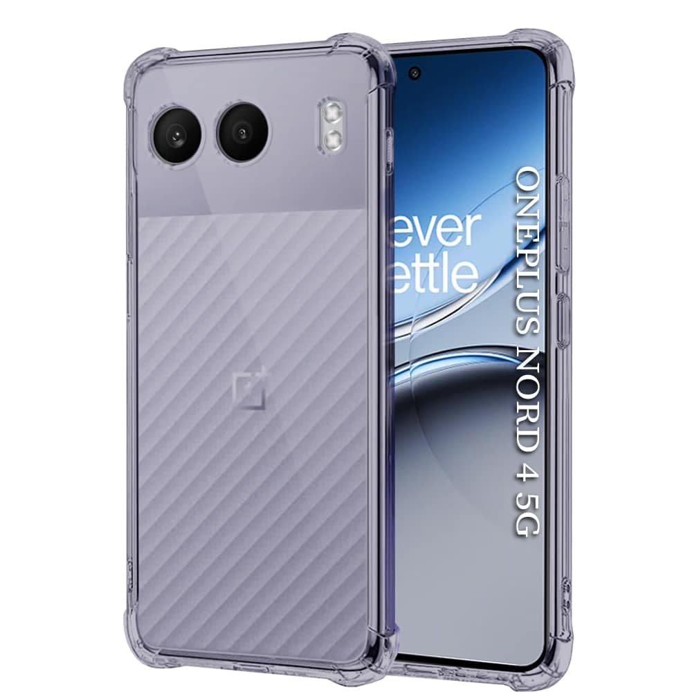 Techsuit Shockproof Clear Silicone - θήκη για Oneplus Nord 4 - Μαύρο