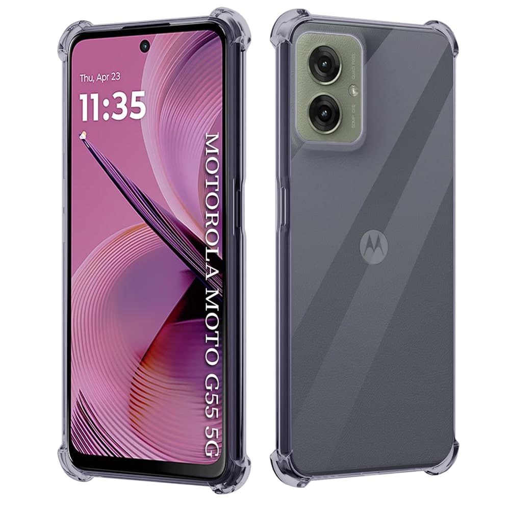 Techsuit Shockproof Clear Silicone - θήκη για Motorola Moto G55 - Διάφανο