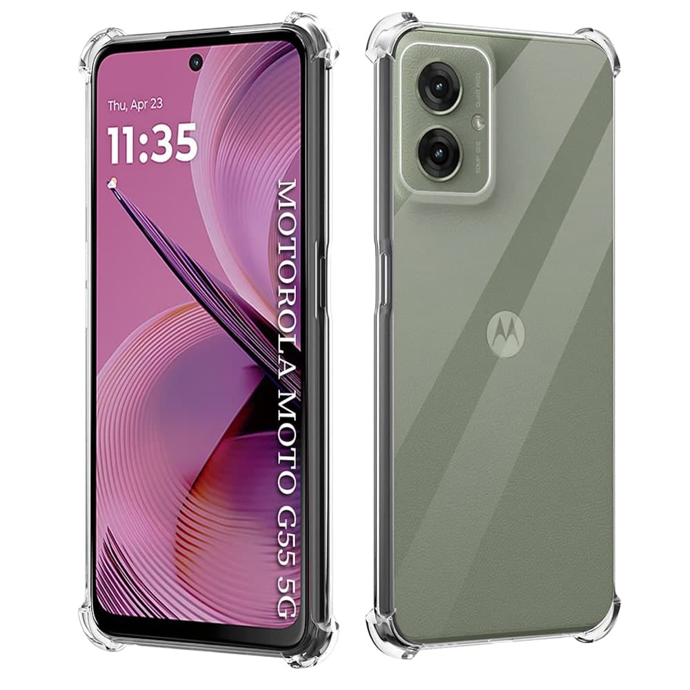 Techsuit Shockproof Clear Silicone - θήκη για Motorola Moto G55 - Διάφανο