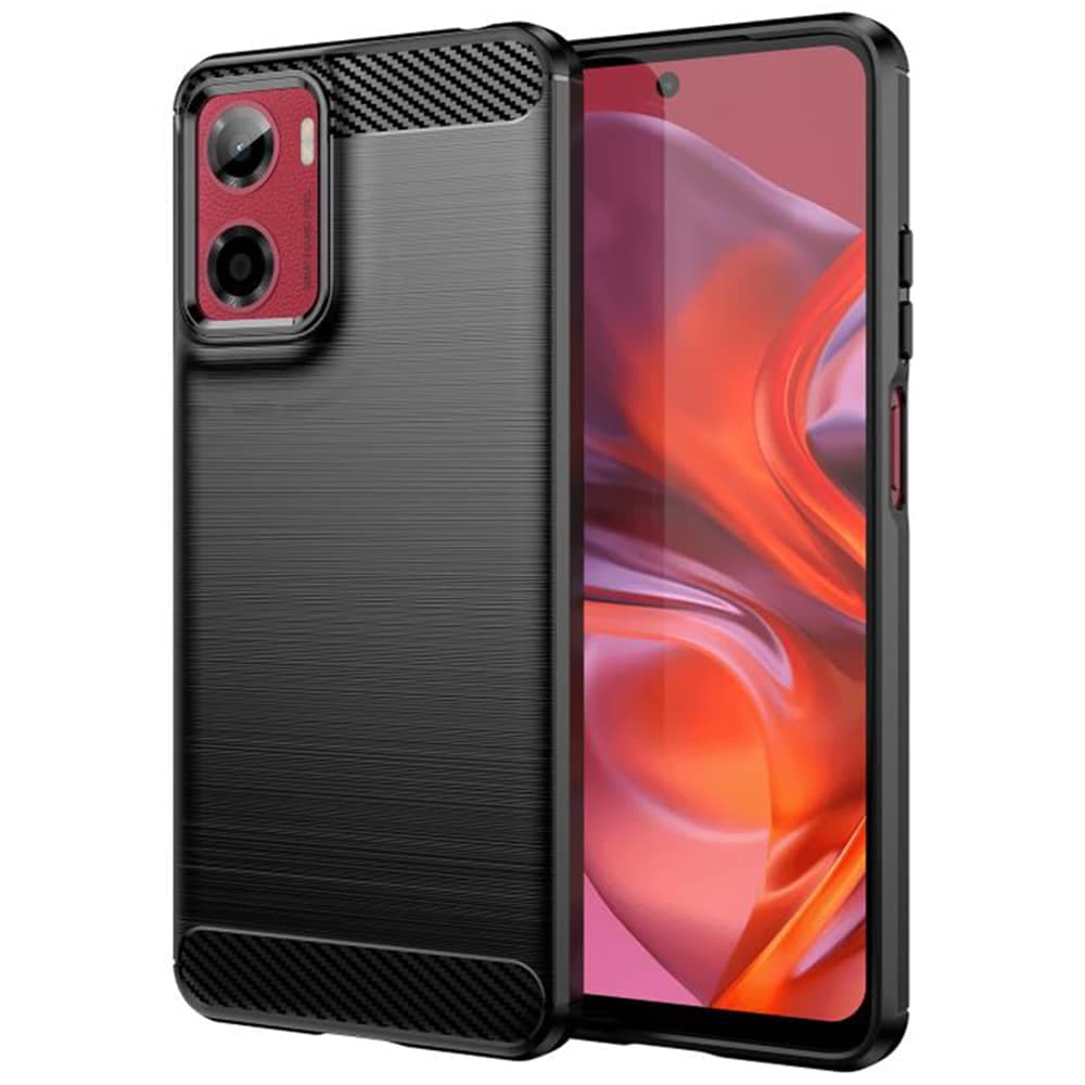 Techsuit Carbon Silicone - θήκη για Motorola Moto G05 - Μαύρο