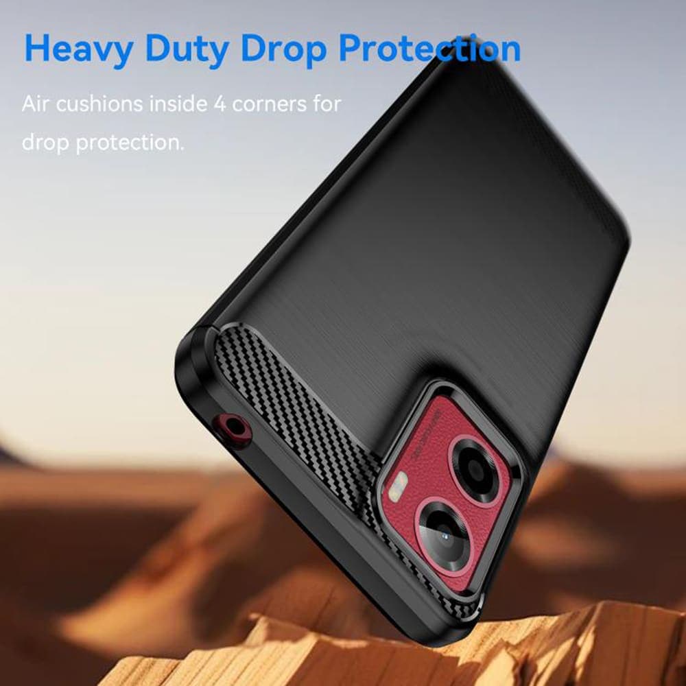 Techsuit Carbon Silicone - θήκη για Motorola Moto G05 - Μαύρο 2