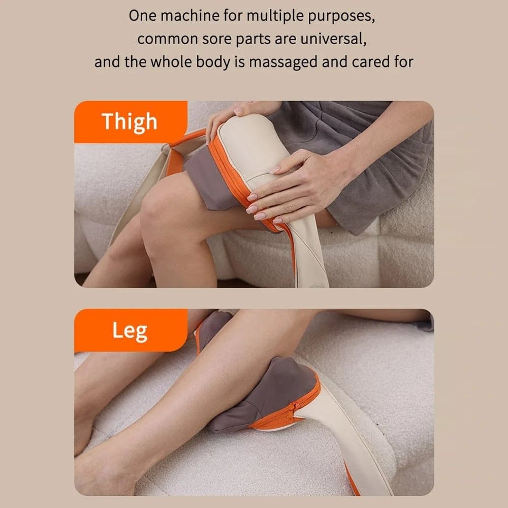 Yesido - Neck Massager (mg16) - 3 Massage Modes, Integrated Heat Therapy, Shiatsu Kneading Technology, 2000mah - Beige 4