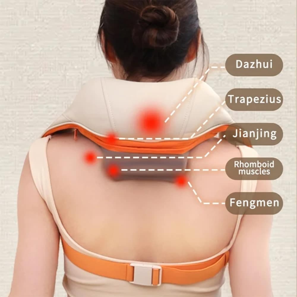 Yesido - Neck Massager (mg16) - 3 Massage Modes, Integrated Heat Therapy, Shiatsu Kneading Technology, 2000mah - Beige 9