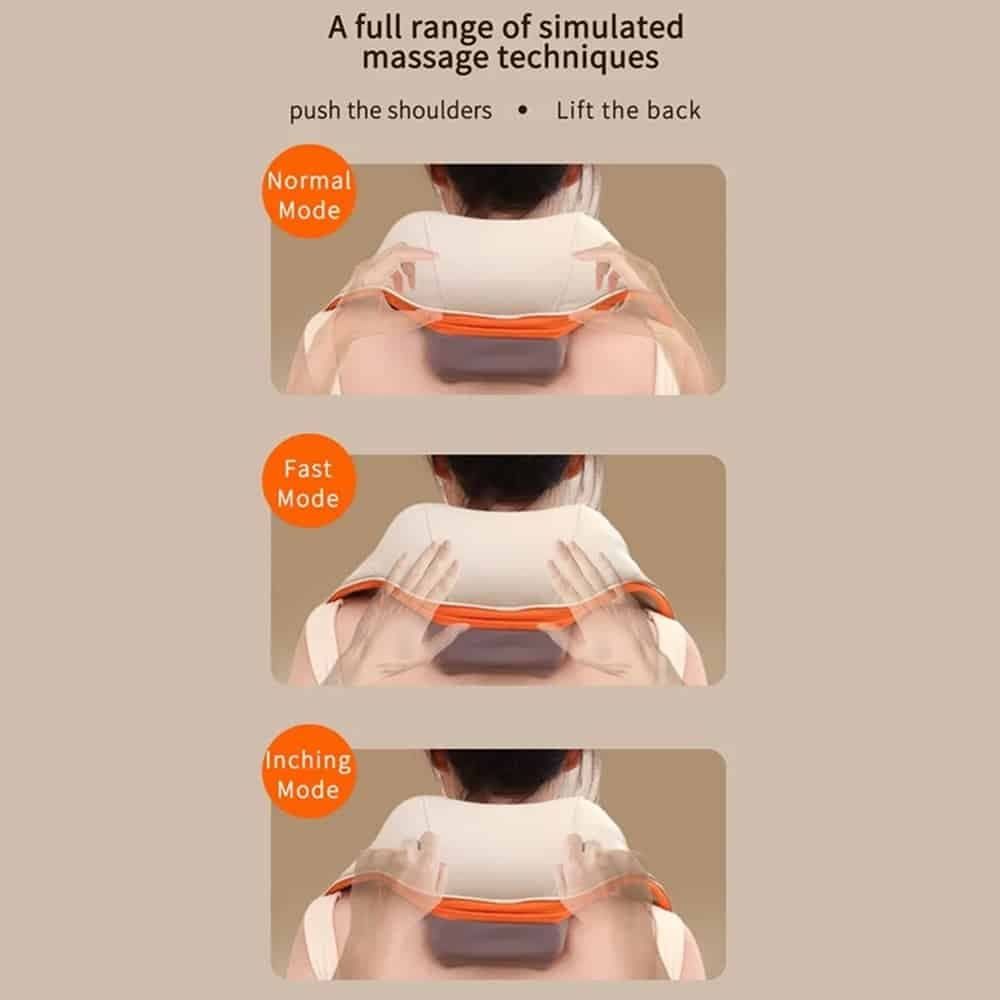 Yesido - Neck Massager (mg16) - 3 Massage Modes, Integrated Heat Therapy, Shiatsu Kneading Technology, 2000mah - Beige 5