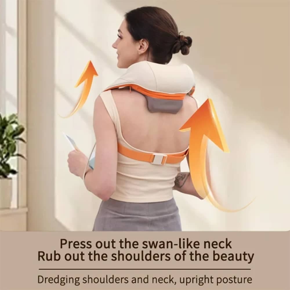 Yesido - Neck Massager (mg16) - 3 Massage Modes, Integrated Heat Therapy, Shiatsu Kneading Technology, 2000mah - Beige 7