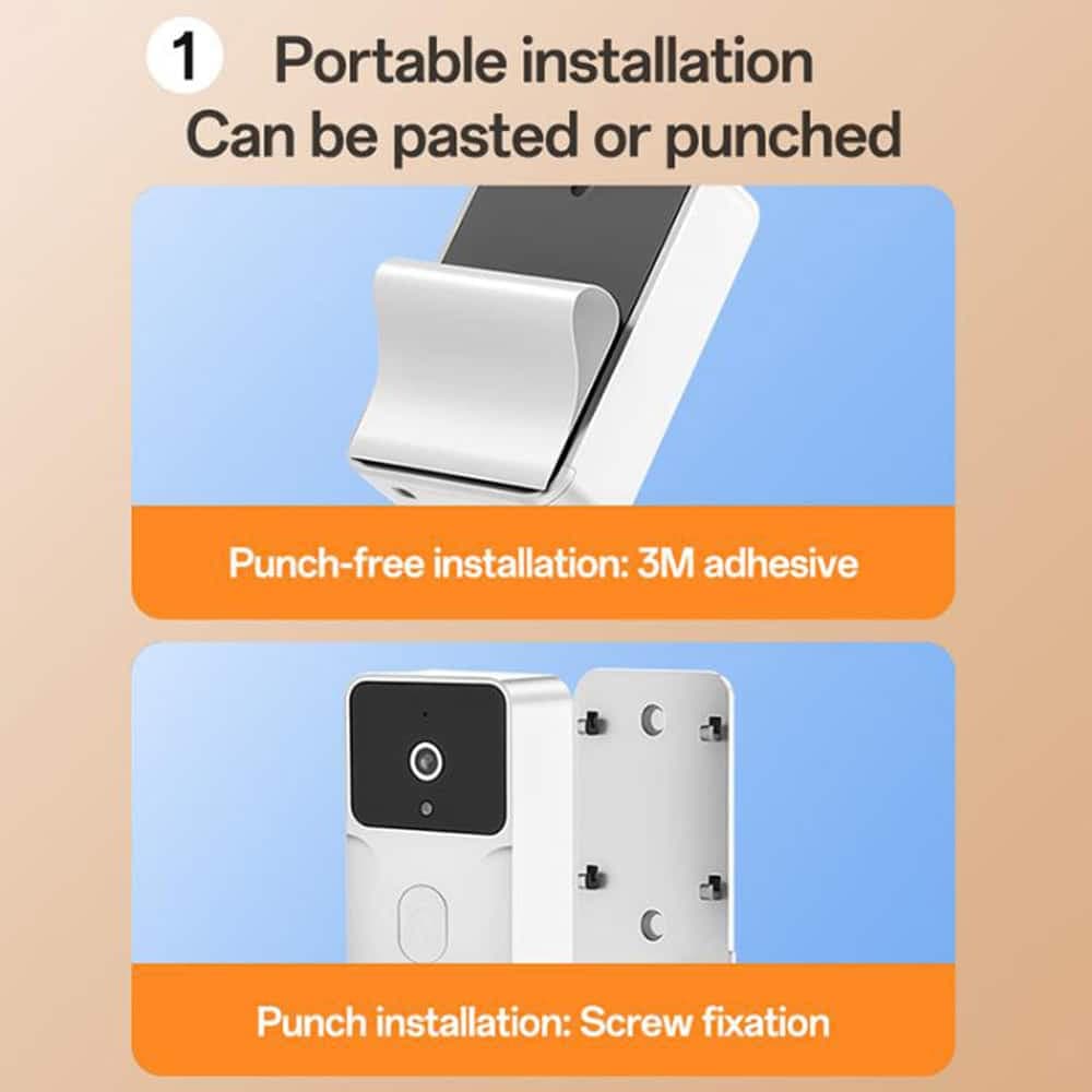 Yesido - Wireless Video Intercom Doorbell (km27) - 2.4g, 2k Hd 1080*720px, 1000mah, 4.3" Tft Screen - White 2