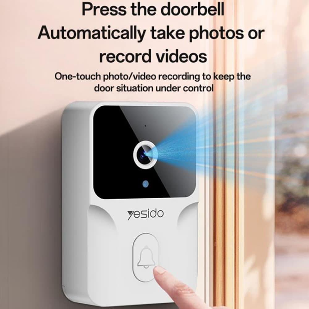 Yesido - Wireless Video Intercom Doorbell (km27) - 2.4g, 2k Hd 1080*720px, 1000mah, 4.3" Tft Screen - White 10