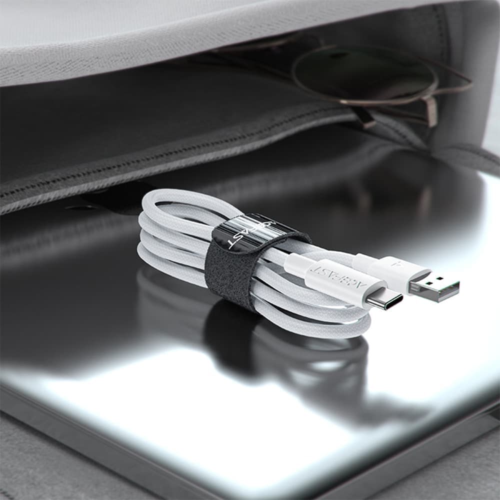Acefast - Data Καλώδιο (c18-04) - Usb To Type-C, Fast Charging, 3a, Bend-Resistant, Nylon Braid, 1.2m - White 4