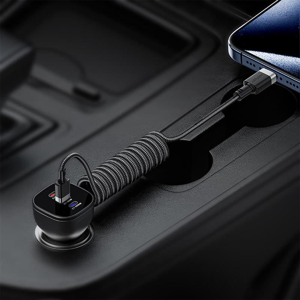 Acefast - Data Καλώδιο (c14-04) - Fast Charging, Usb To Type-C, Spring Design, 3a, Bend-Resistant, 1.2m - Black 6