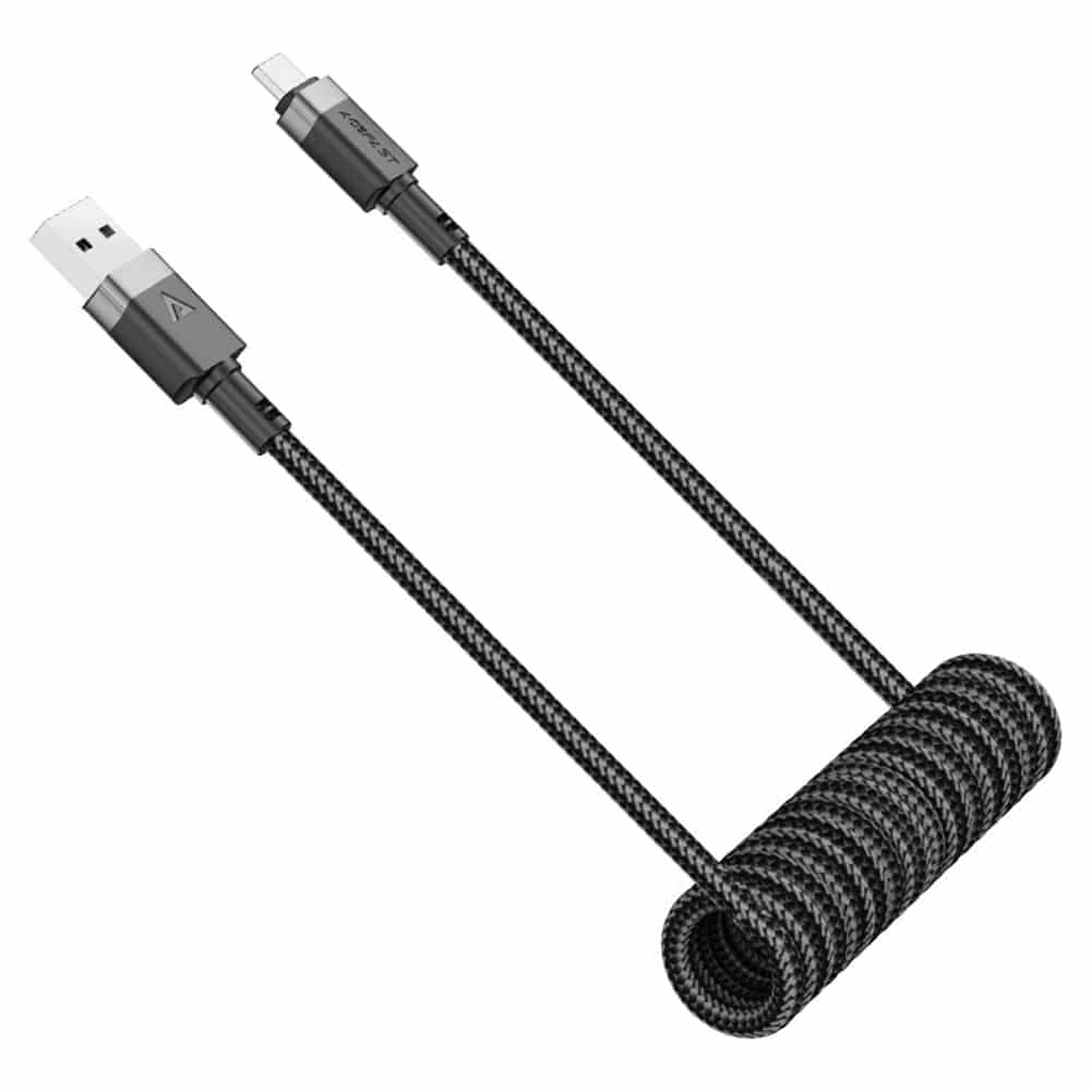 Acefast - Data Καλώδιο (c14-04) - Fast Charging, Usb To Type-C, Spring Design, 3a, Bend-Resistant, 1.2m - Black 3