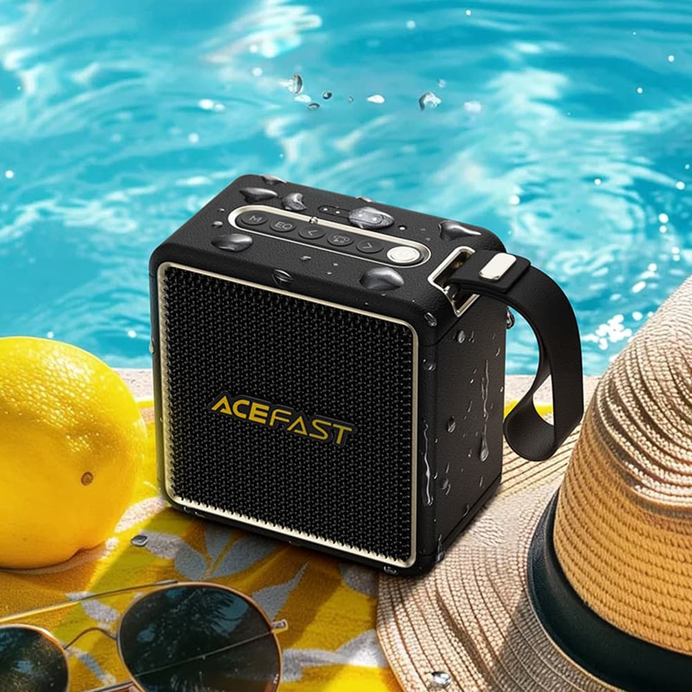 Acefast - Wireless Speaker Nano (k3) - Bluetooth 5.4, Rgb Lights, Handsfree Calls, Usb, Tf, Aux, Ipx6, Usb-C, 2600mah - Black 3