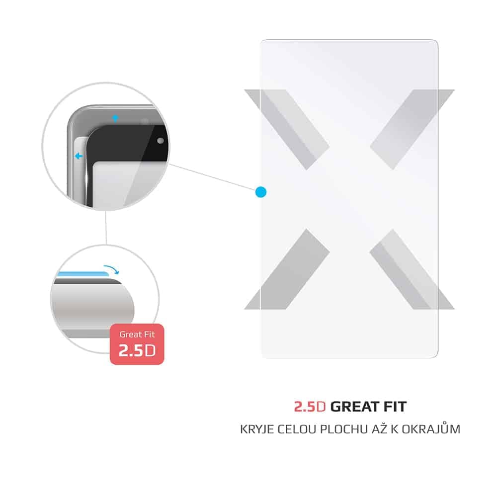 Fixed - 2.5d Tempered Glass (fixg-805) - For Nintendo Switch Oled - Transparent 3