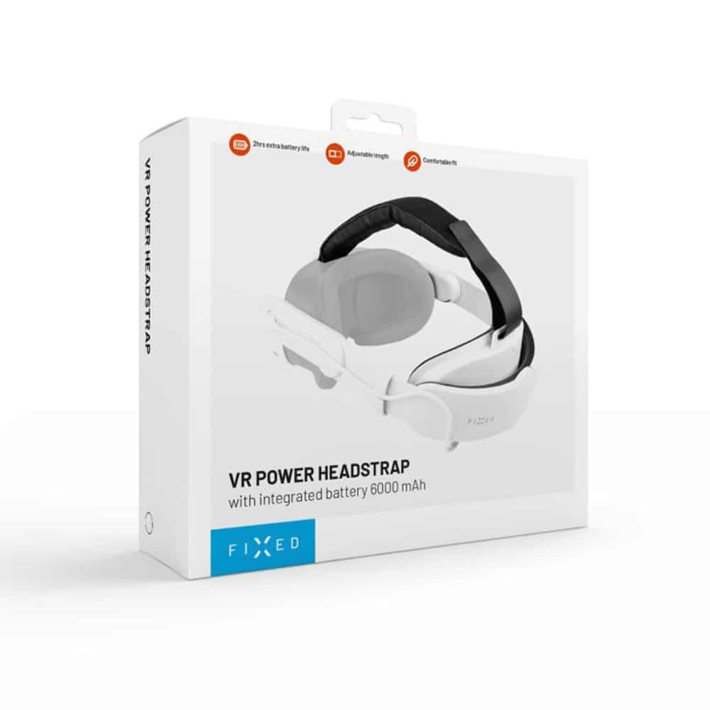 Fixed - Vr Power Headstrap (fixmq-Phs-Wh) - For Meta Quest 3/3s, 6000mah, Adjustable, Led Indicator, Soft Padding - White 8