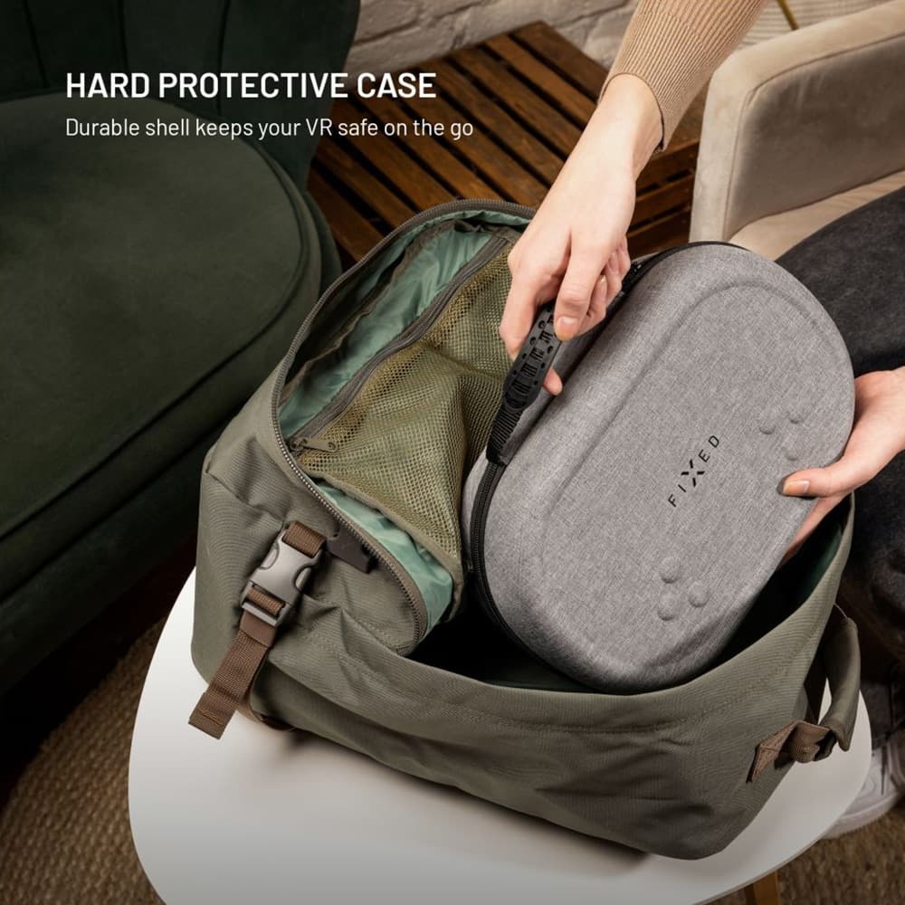 Fixed - Vr Protective Case (fixmq-Pc-Gr) - For Meta Quest 3/3s, Shock Resistant, Safety Strap - Gray 7