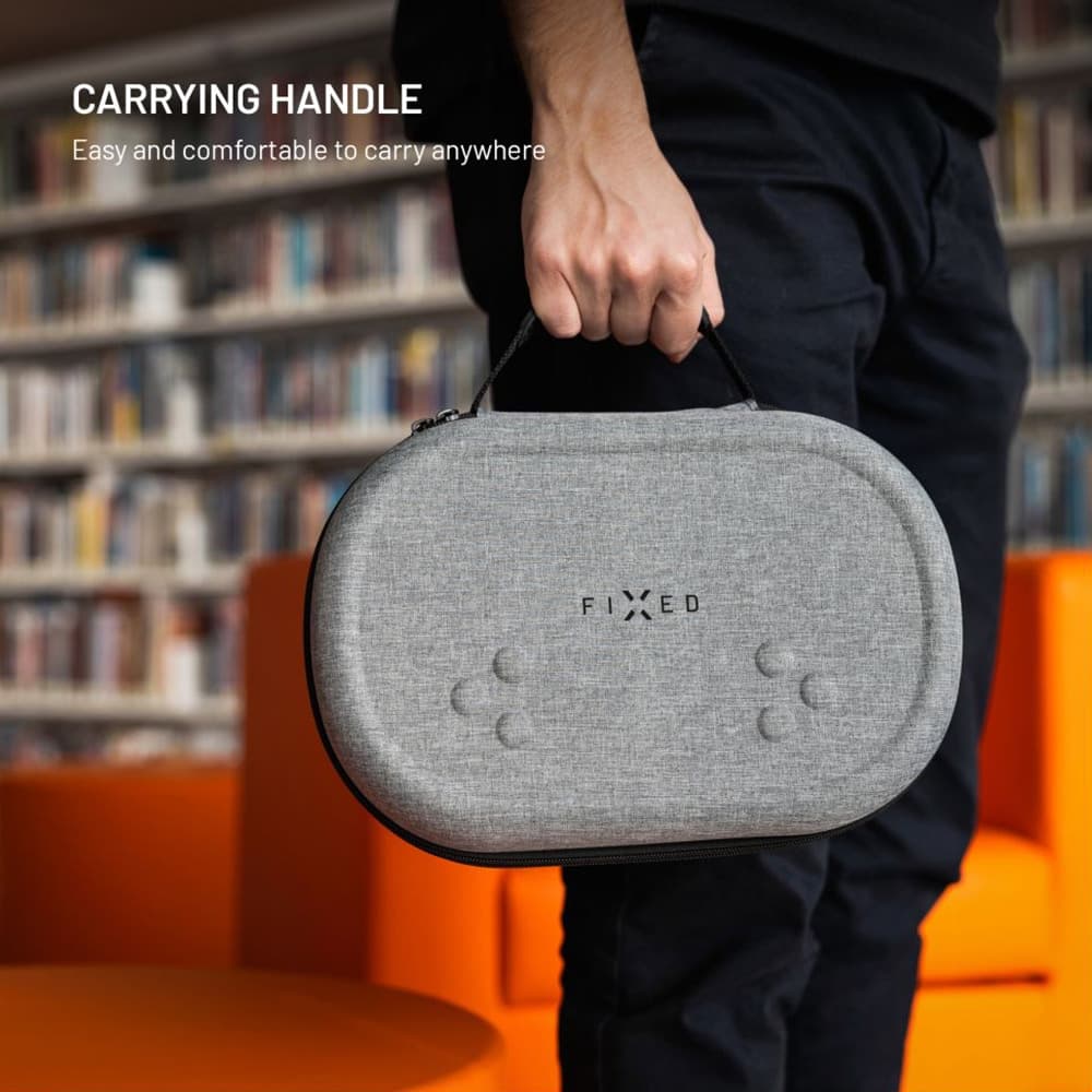 Fixed - Vr Protective Case (fixmq-Pc-Gr) - For Meta Quest 3/3s, Shock Resistant, Safety Strap - Gray 5