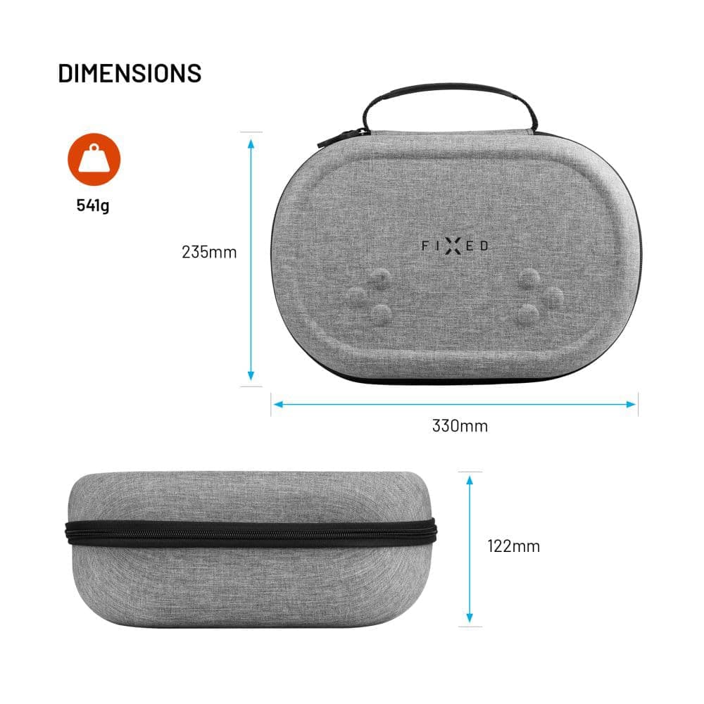 Fixed - Vr Protective Case (fixmq-Pc-Gr) - For Meta Quest 3/3s, Shock Resistant, Safety Strap - Gray 8