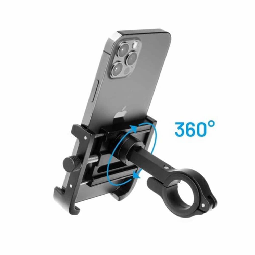 Fixed - Bike Holder Bikee Alu 2 (fixbia2-Bk) - For Bicycle/motocycle, Adjustable, 360° Rotative, Phone 4 - 6.8" - Black 6