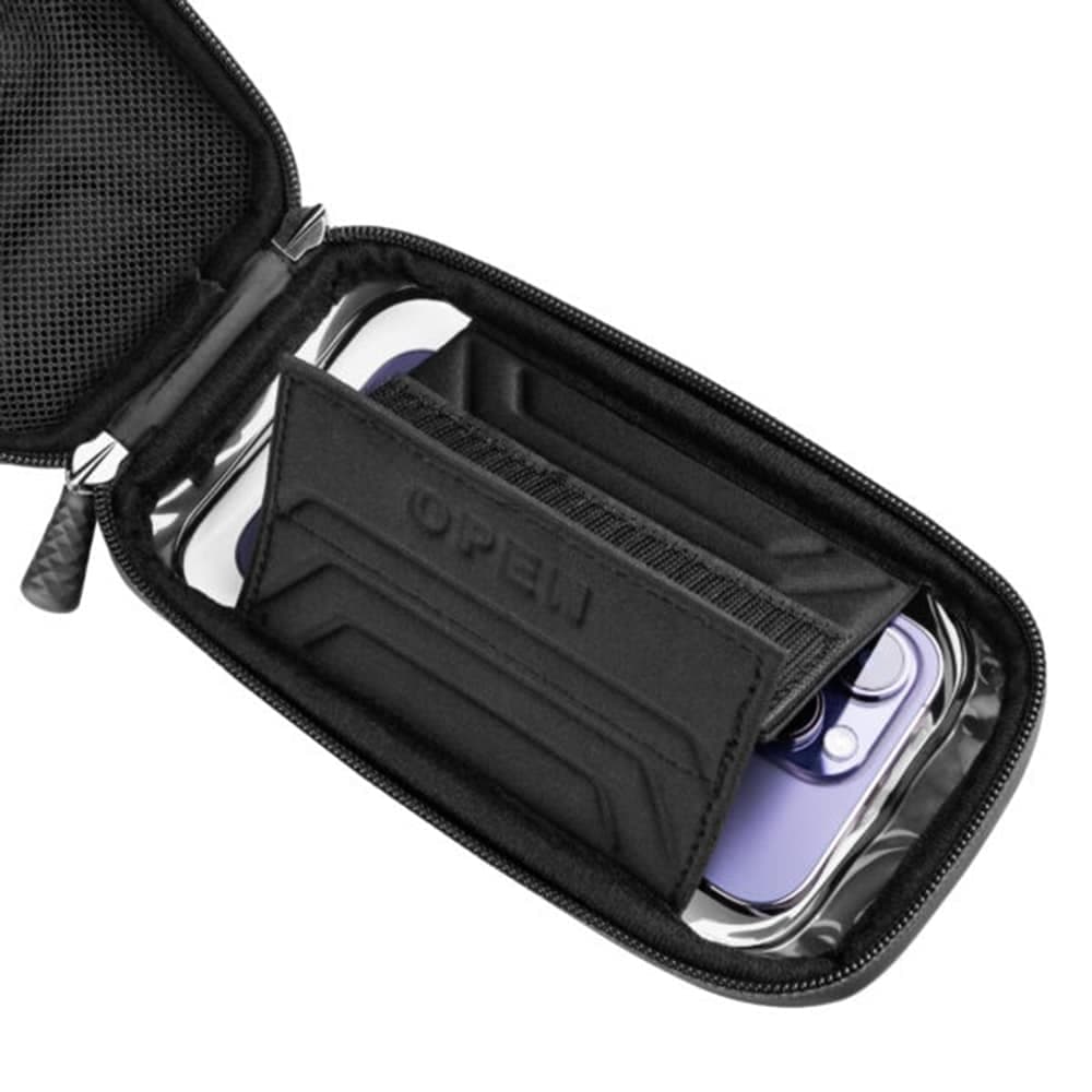 Fixed - Bike Holder Bikee Bag 2 (fixbib2-Bk) - For Bicycle/motocycle, Multi-Compartment, Adjustable, Max. 6.8", - Black 6