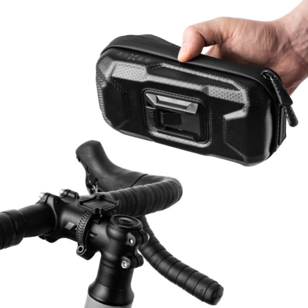 Fixed - Bike Holder Bikee Bag 2 (fixbib2-Bk) - For Bicycle/motocycle, Multi-Compartment, Adjustable, Max. 6.8", - Black 7