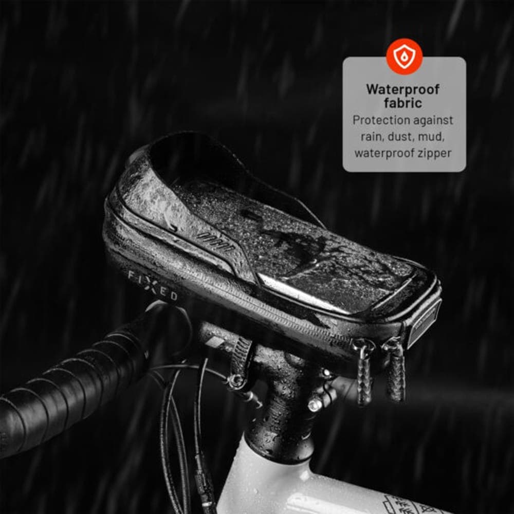 Fixed - Bike Holder Bikee Bag 2 (fixbib2-Bk) - For Bicycle/motocycle, Multi-Compartment, Adjustable, Max. 6.8", - Black 8