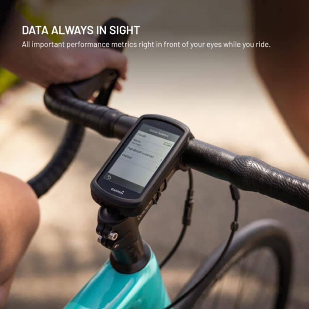 Fixed - Bike Holder Dock (fixdfg-22-Bk) - For Garmin 22mm / Gramin Edge Computer, With Mounting Elastic Bands - Black 6